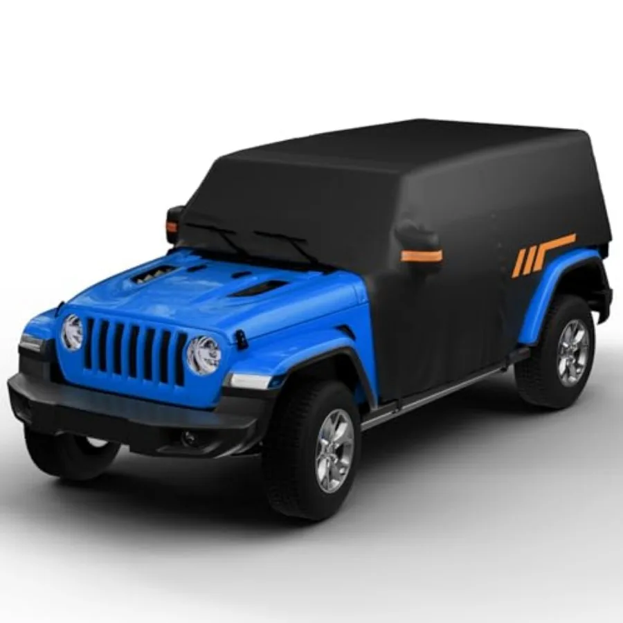 

Cab Cover Compatible with Unlimited 007-06, Wrangler Cover 4 Door Waterproof Wrangler Rain Cover All Weather Car Cover Windproo