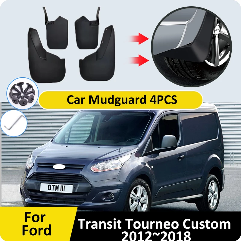 

Car Mudflaps For Ford Transit Tourneo Custom 2012~2018 2013 2015 2016 2017 Fender Mud Guard Flap Splash Flap Mudguard Accessorie