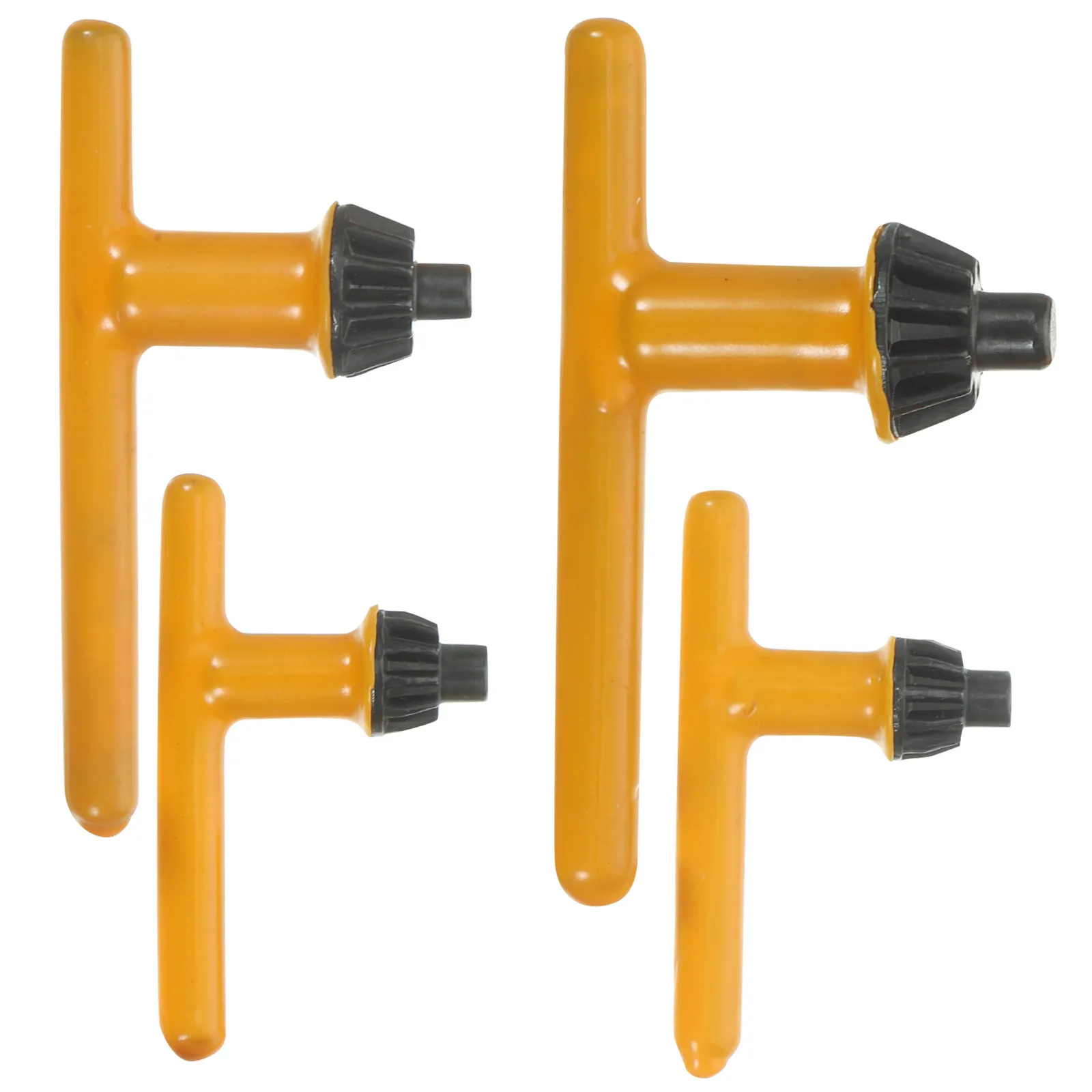 4Pcs Drill Chuck Key Steel T-Handle Replacement Electric Drill Press Chuck Tool Set for Clamping Stability Versatile Precision