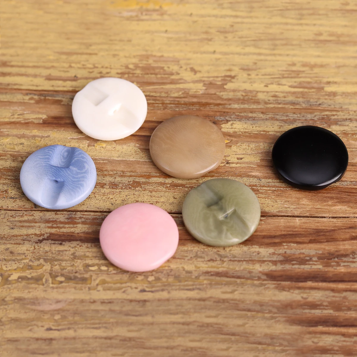 10pcs High Quality Corozo Buttons Back Hole Colorful Children Clothing Sewing Accessories DIY Candy Pink Khaki Green Button Cute