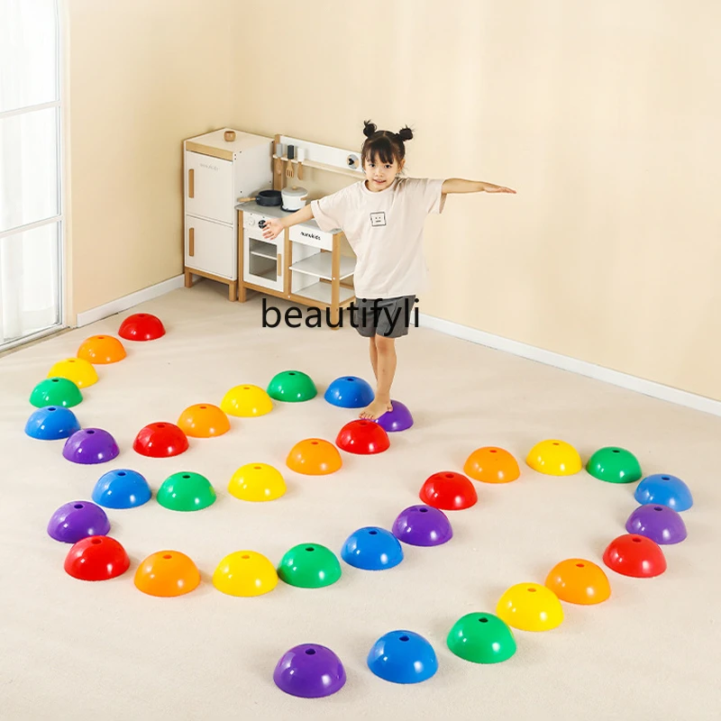 

Children's sensory integration training equipment Crossing River Stone Kindergarten Outdoor Balance Stamping Stone Toys