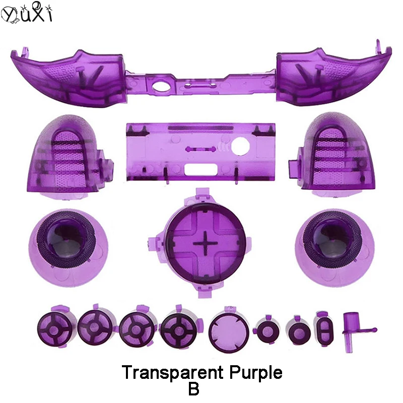 YuXi Xbox 시리즈 X / S 수리 액세서리 게임 RB LB RT LT 트리거 버튼 모드 키트, 전체 버튼 세트 핸들 유지 보수, 1 세트