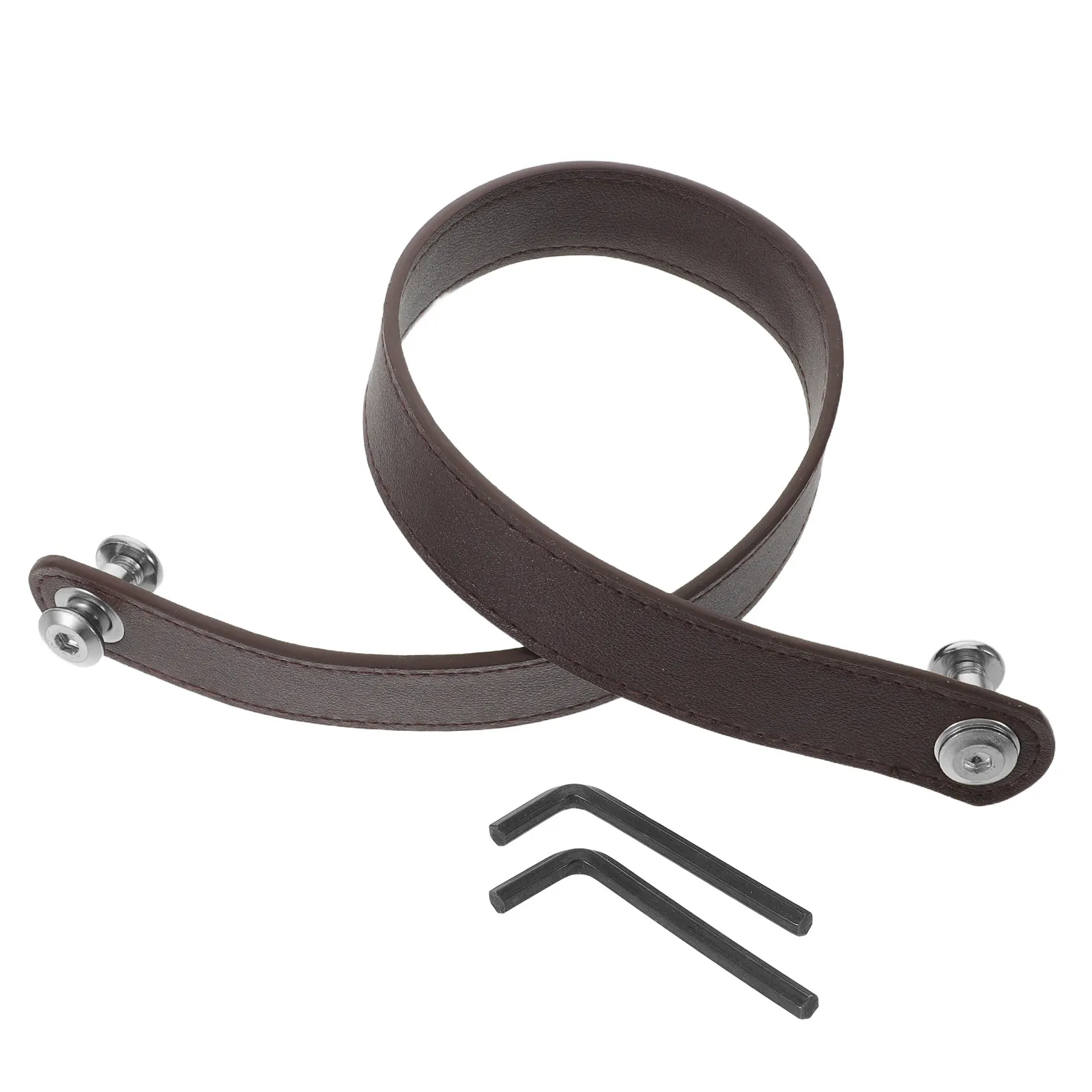 1 Set Foot Soak Tub Handle Heavy Duty PU Strap Easy Installation for Wooden Spa Bucket Replacement Repair Carry Strap