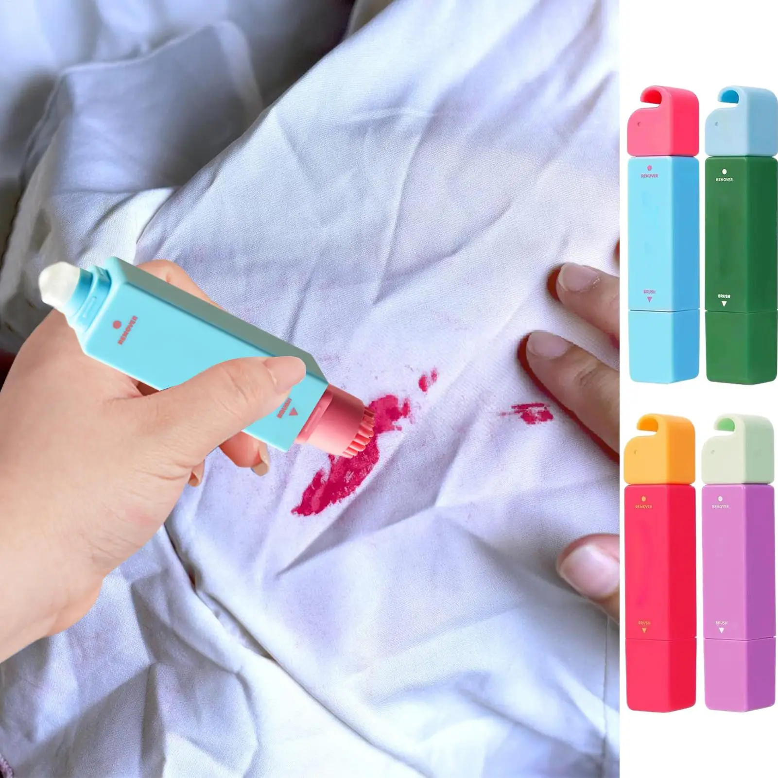 12ml White Clothes Stain Remover Pen Strong Portable Waterless tant Oil Stain Remover Pen
