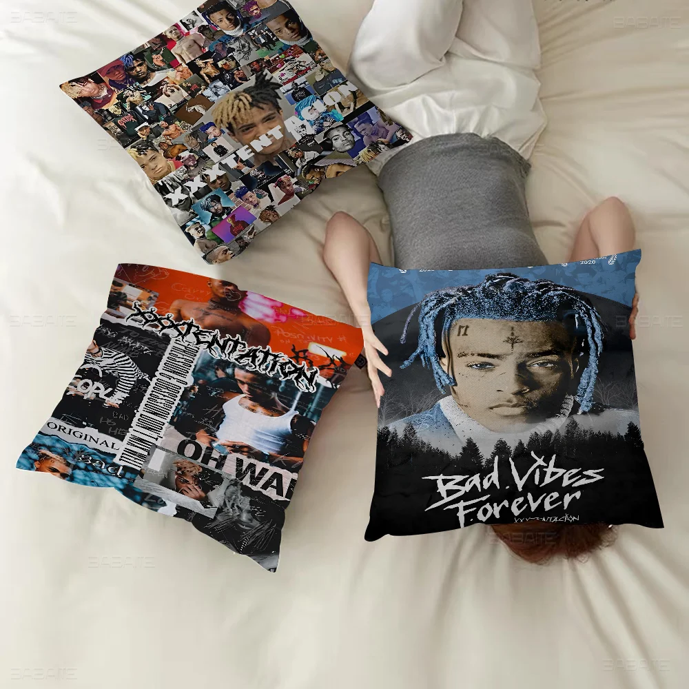 

Hip Hop Z-XXXTentacion Pillow Gifts Home Office Furnishings Bedroom Sofa Car Cushion Cover Case 45x45cm