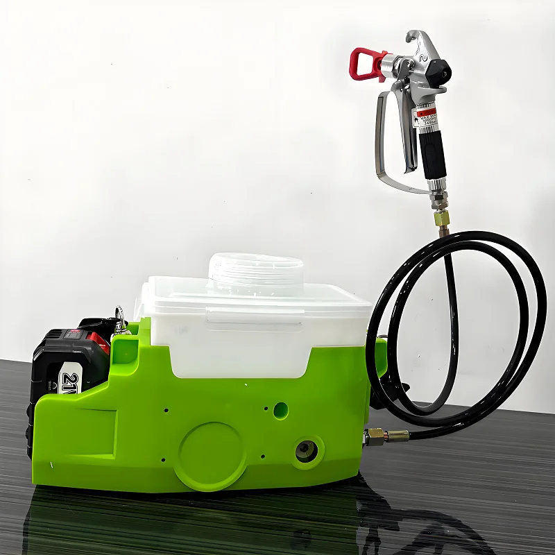 Portable Electric Handheld Airless Sprayer Airbrush Lithium Battery Professional High Voltage Backpack Paint Spray gun Machine