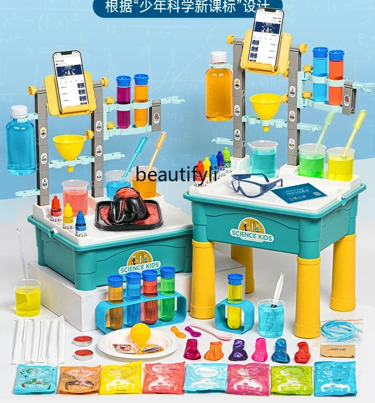 Conjunto de experimentos pequeños de ciencia, material artesanal de invención hecho a mano, juguetes para equipos de escuela primaria para niños