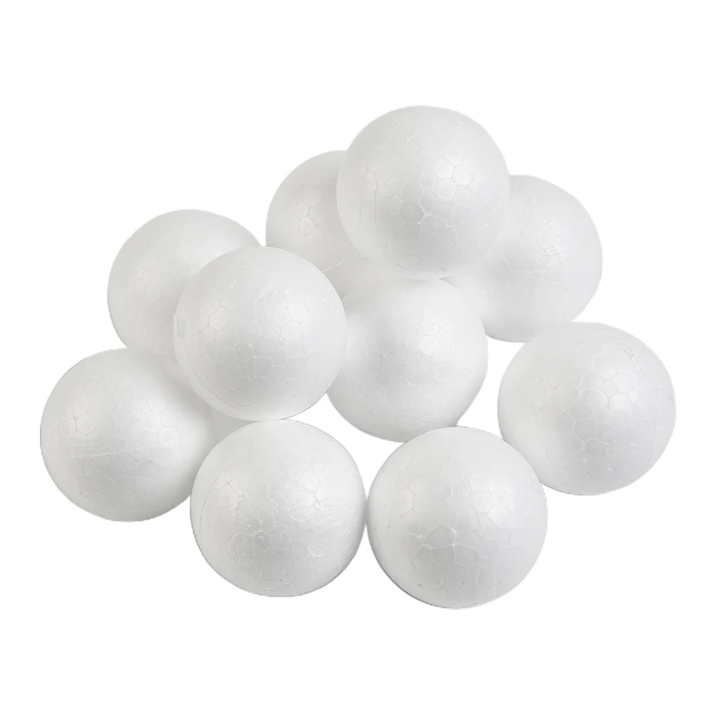 High-quality Brand New Foam Ball Polystyrene Replacement Round Spare Parts 10pcs 50mm-100mm Accessory Christmas