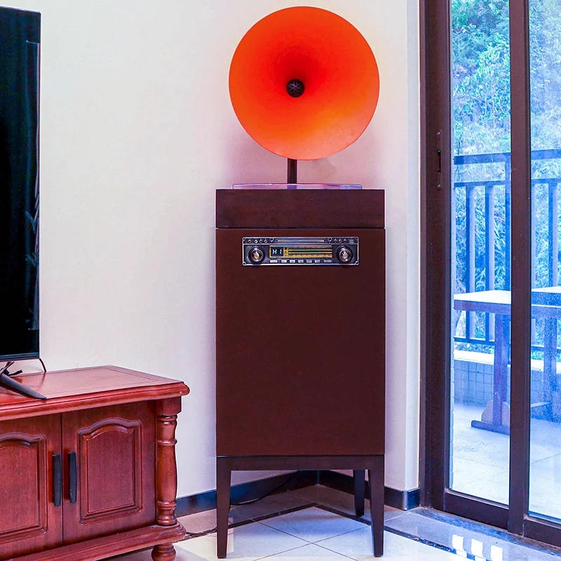 Phonograph, modern, luxurious, minimalist, vinyl record player, living room speaker, hifi sound system