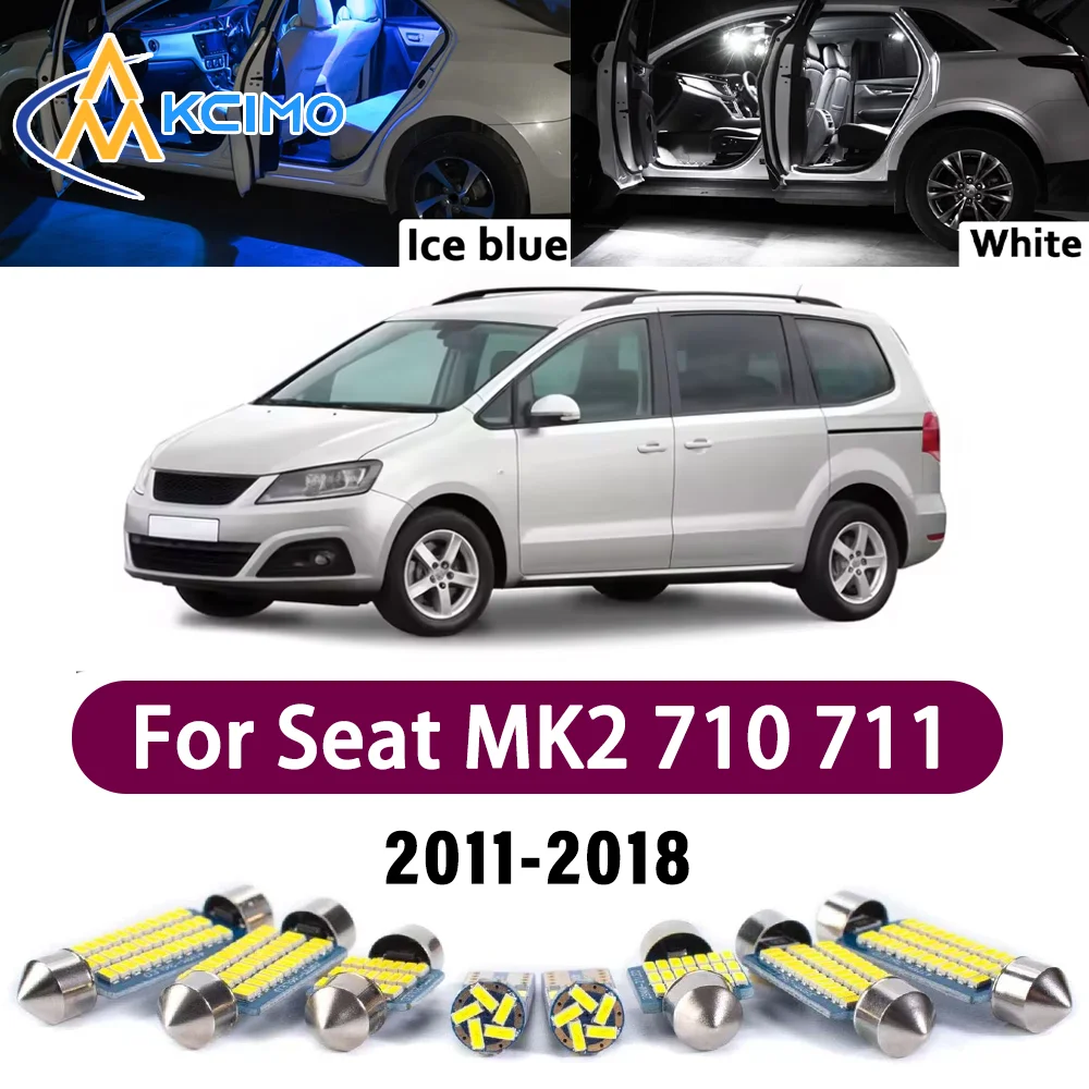 

New Canbus Number Plate Bulb For Seat MK2 710 711 2011-2018 Premium Easy Install Mirror Interior Error-Free Safer Bright Lights