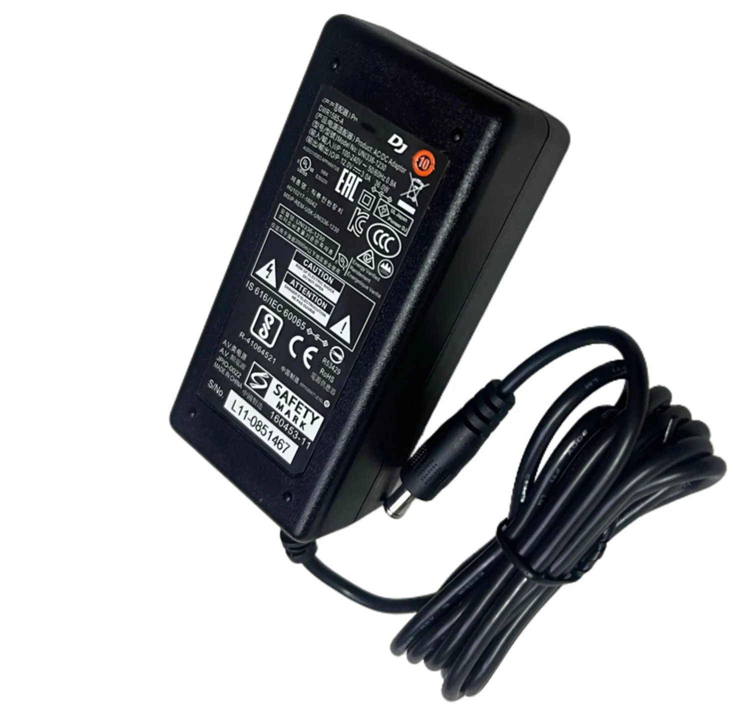 Adaptateur chargeur AC DC 12V 3A 36W UNI336-1230 pour Pioneer DJ DDJ1000 FLX10 1000SRT XDJRR Alimentation électrique