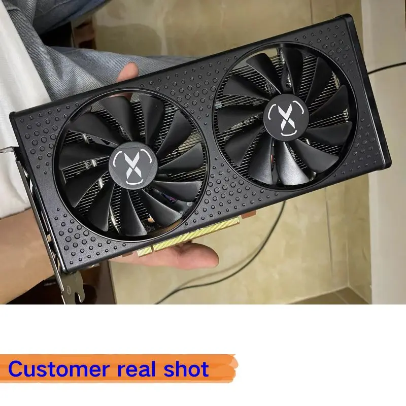 Used Graphic Card 95% New Radeon RX 6600 XT CORE Gaming Graphics Card with 8GB GDDR6 Desktop Computer PC Video Graphics Card