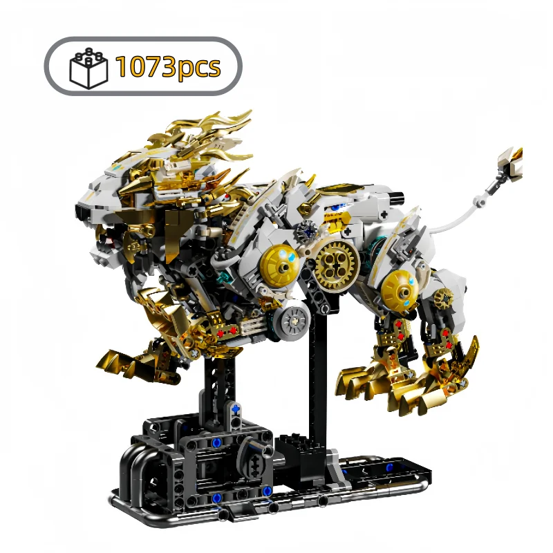 

2025 NEW Mechanical lion Building Blocks Set MOC Model Creative Bricks DIY Toy for Adult Child Christmas Birthday Gifts Toy