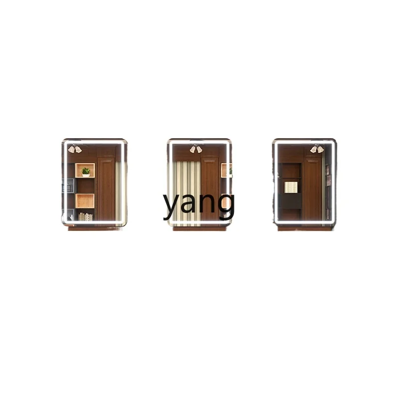 Yjq solid wood barber shop mirror table hair salon Chinese perm and dye retro hair salon beauty mirror