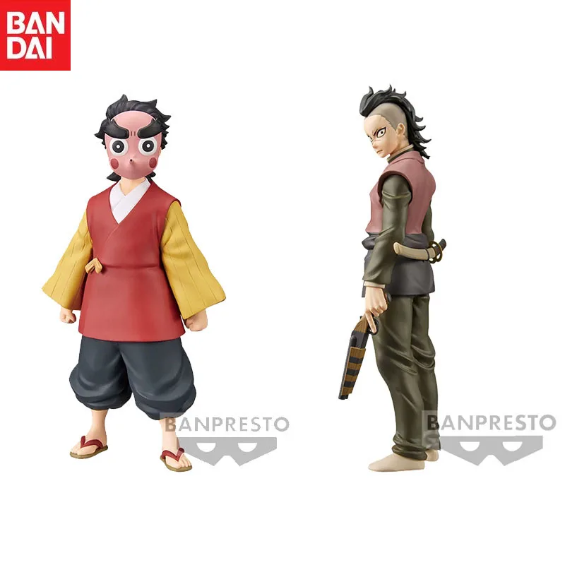 Stock Bandai Original Banpresto Anime Demon Slayer Sepia Color Ver. Shinazugawa Genya Kotetsu Action Figure Model Holiday Gifts