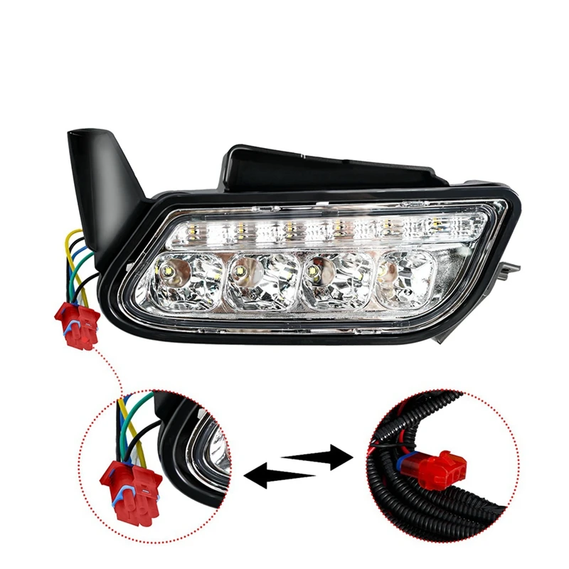 NEW-For Golf Cart Headlight For Clubcar TEMPO Head Light Tail Lights Kit Brake Turn Signal Light