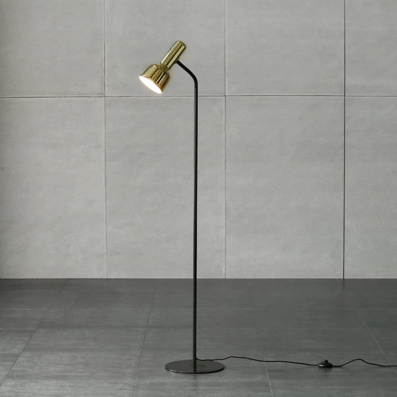 Minimalist modern Flex metal plated brass floor lamp 2 models Z