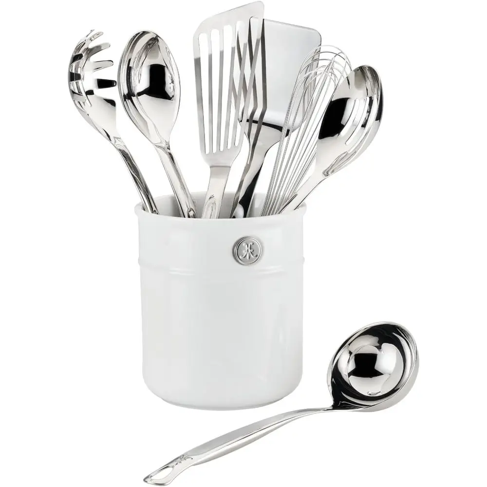 

Provisions, Che's Tools, Set, 8-Piece, StainlSteel Utensil set with Porcelain Bain Marie