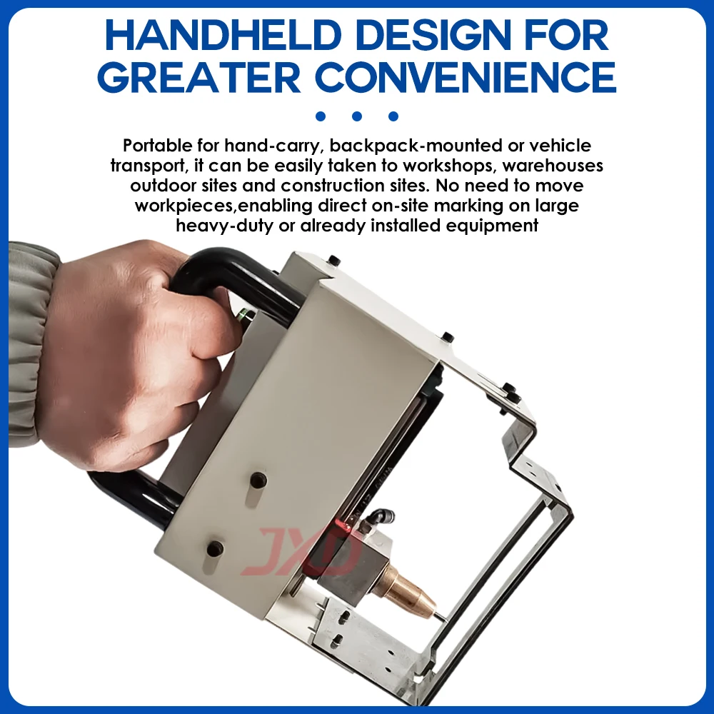 JXD Industrial Portable Pneumatic Dot Peen Marking Machine Handheld Metal Engraver for Flange Steel Structure & Mould