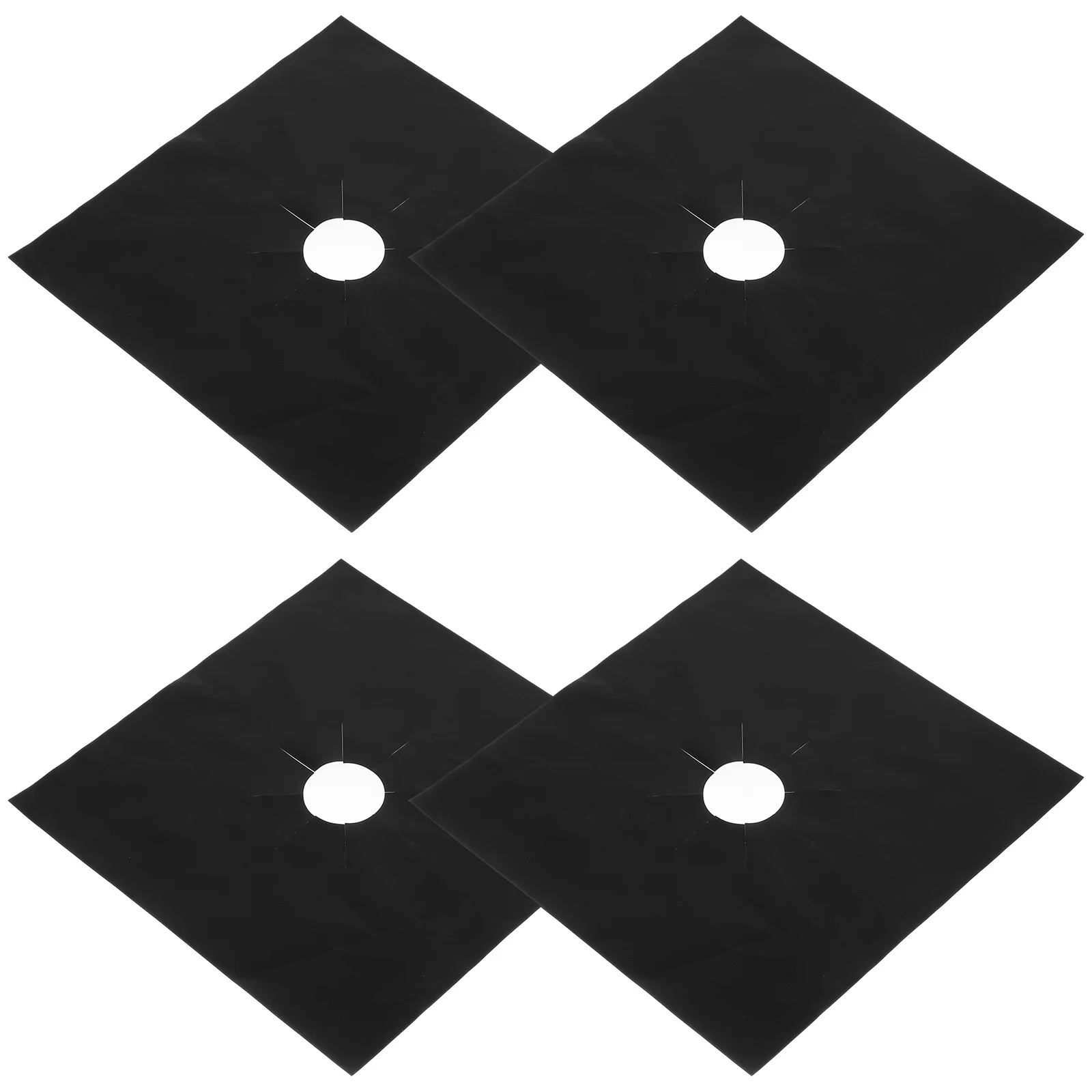 4 قطعة موقد غاز الموقد بطانة يغطي سميكة غير لاصقة موقد حامي سهلة غسل مسح الخدمة الطويلة في الحياة موقد غاز الموقد بطانات #2