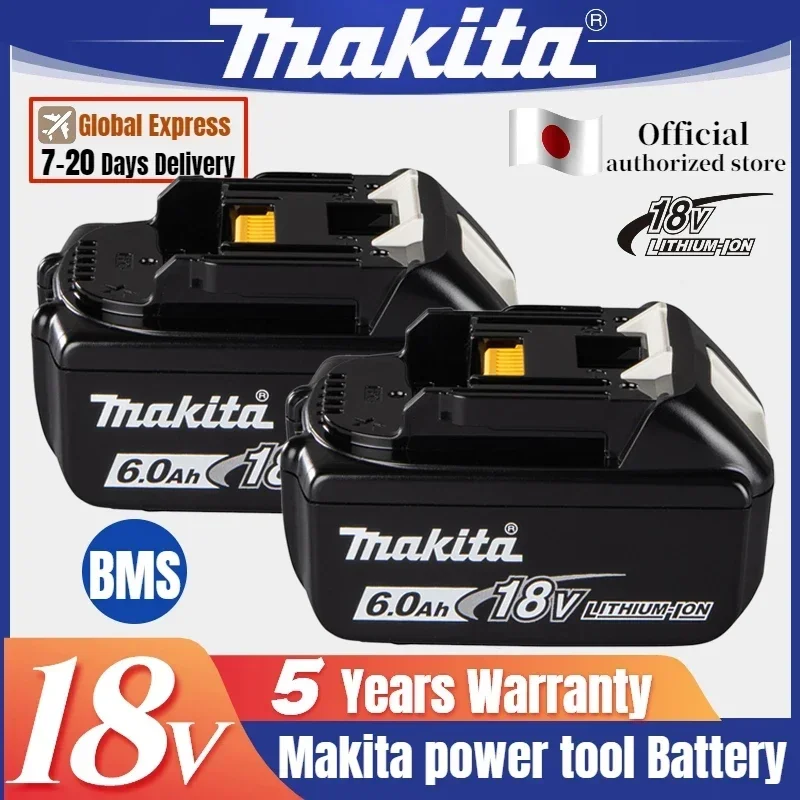 Makita-Batterie Lithium de Remplacement pour Makita, 18V, 6Ah, 5Ah, 3Ah, BL1830B, BL1850B, BL1850, BL1840, BL1860, BL1815