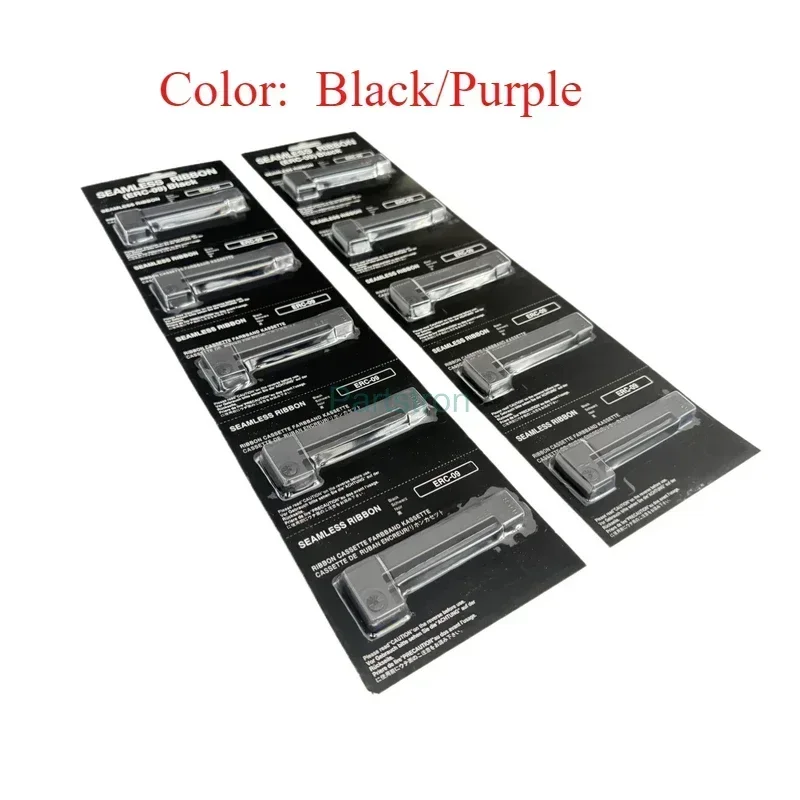 ERC09 ERC-09  ERC09B  Black Purple Seamless Ribbon for use in Fit For Epson M160 M180 M190 M191G M163 M164 M181 M182