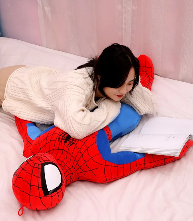 [Funny] 120cm Disney Anime Super Hero Spider-Man pillow plush Stuffed Toy doll Creative Plush toys kids Birthday Christmas Gift