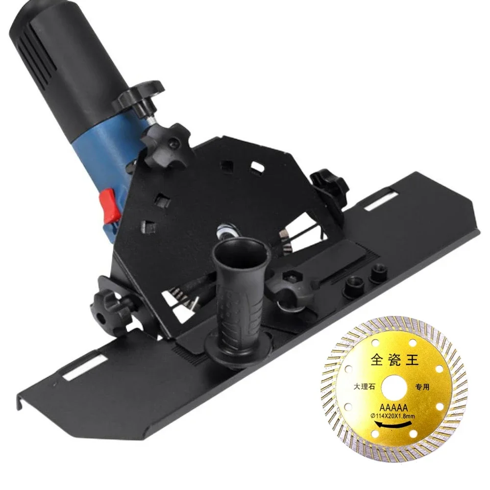 Angle Grinder Tile Chamfering Bracket 45 Degree Tile Cutting Jig Handheld Ceramic Marble Rock Plate Bevel Cutting Stand