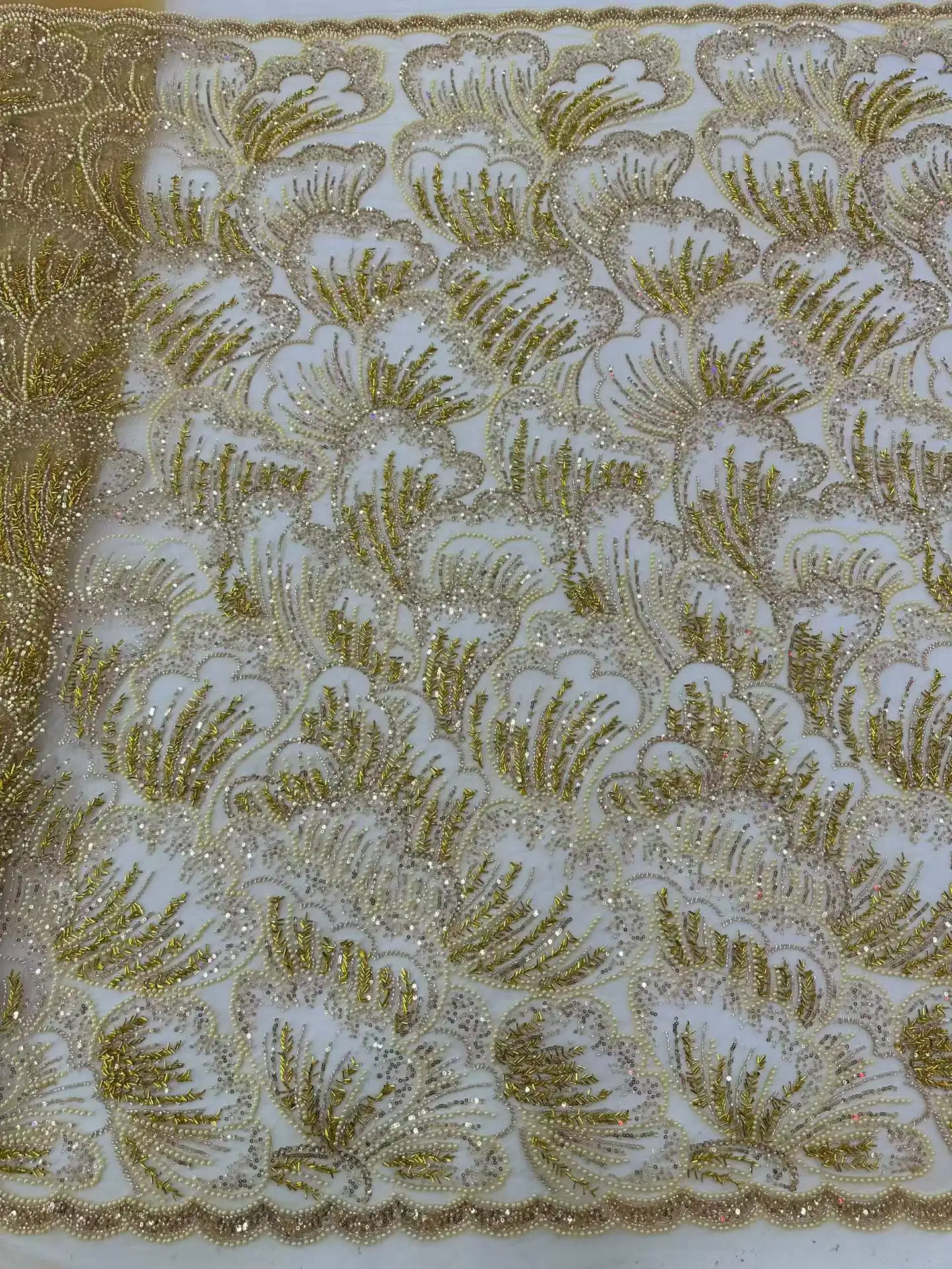 2027 Latest  Wedding Evening Dress Fabric, Elegant Soft Tulle Beaded tube Lace - High Quality Austria LatestU_Ge6383 - view 5