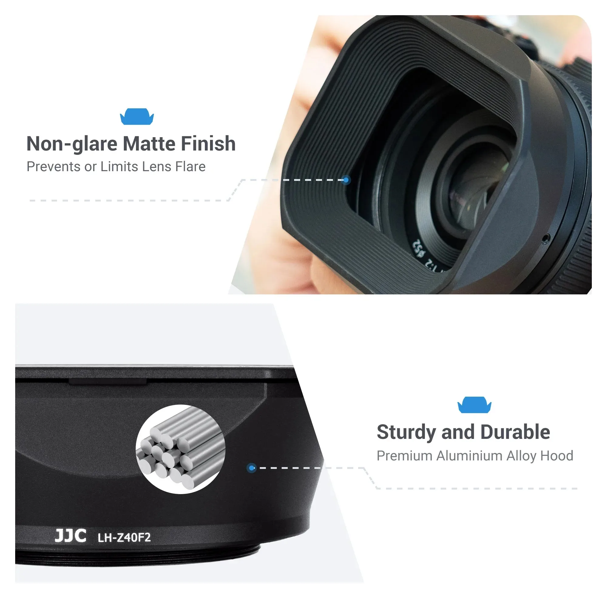 غطاء عدسة JJC لعدسة Nikon Z 40mm f/2 (SE) Nikon NIKKOR Z 26mmf/2.8 متوافق مع كاميرا ZF Z5 Z50 Z7 Z6 Z9 Z8 Z7II