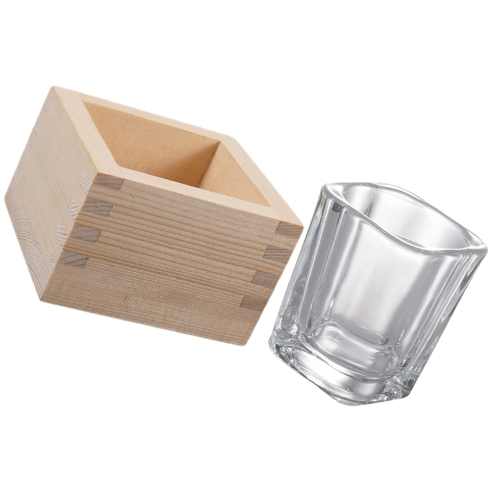 

Wooden Sake Rice Drinking Mug Coffee Mug Drinkware Set Glass Tea Cup Cups Japanese Tea Cup Water