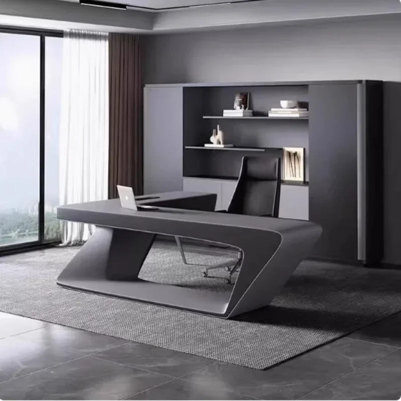 Modern European Office Desk Conference Art Minimalist Makeup Office Desk Designer Vintage Reading Wooden Escritorio Furniture