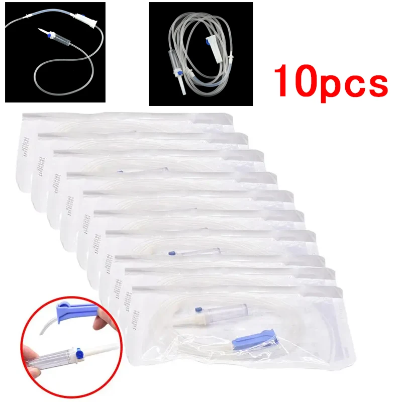 Dental Transparent Disposable Implant Surgical Flushing Pipe 5/10Pcs Dental Disposable Hose set machinery Oral irrigation kit