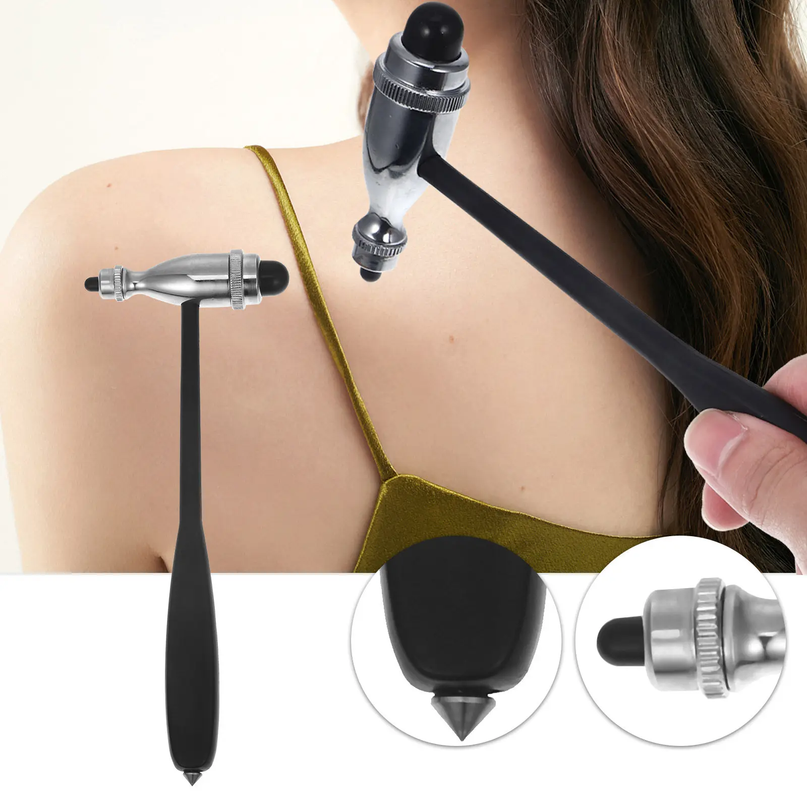 

Неврологический рефлекторный молоток из нержавеющей стали, перкуссионный молоток, диагностический инструмент для клиник, портативное ручное диагностическое устройство