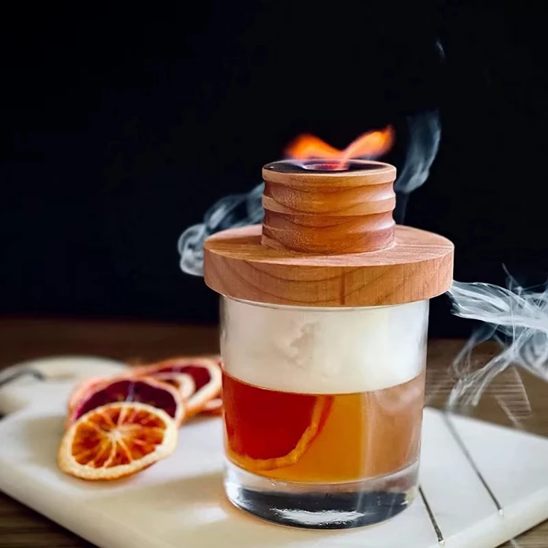

SmokeTop Cocktail Smoker Kit Old Fashioned Chimney Drink Smoker for Cocktails Whiskey and Bourbon With Ice Mold