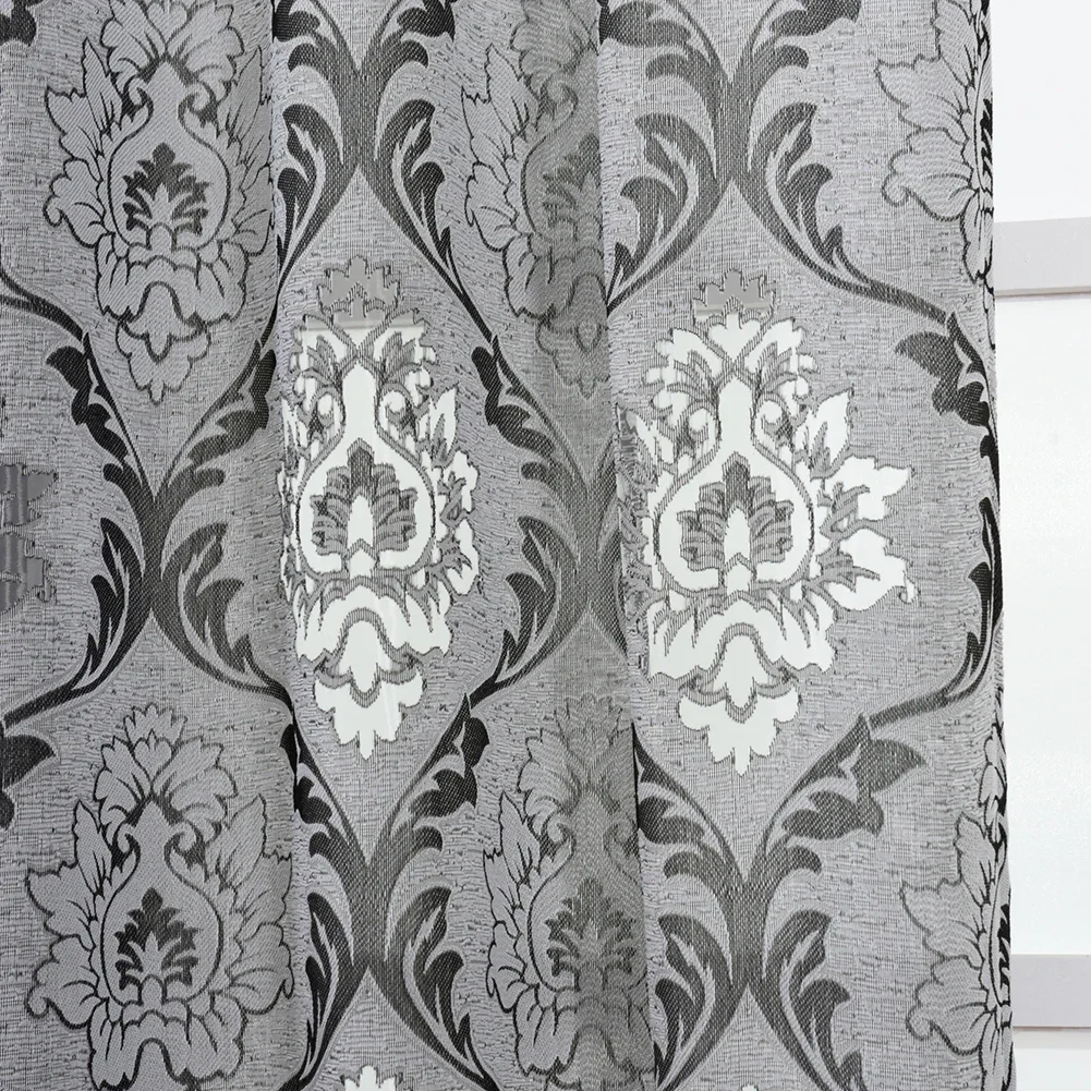 ستارة قصيرة للمطبخ للعام الجديد من NAPEARL أقمشة نافذة من القماش الرمادي لستائر عيد الميلاد لوحات منزلية مزخرفة ريفية