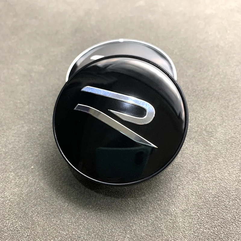 R Logo Car Emblem Wheel Center Hub Cap Accessories For Volkswagen VW R-line GTI Polo Golf Touareg Passat Magotan Tiguan Jetta CC