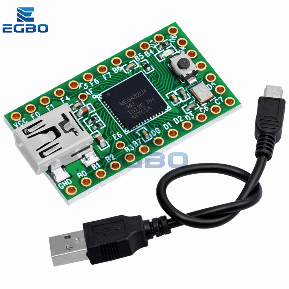 1~5PCS EGBO Teensy 2.0 USB 2.0 keyboard mouse teensy for Arduino AVR ISP experiment board U disk Mega32u4 NEW