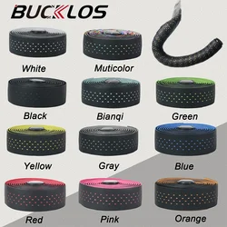 BUCKLOS PU+EVA Road Handlebar Tape Comfortable and Tough Road Gravel Bicycle Handle Bar Belt Racing Shock Straps Bike Parts