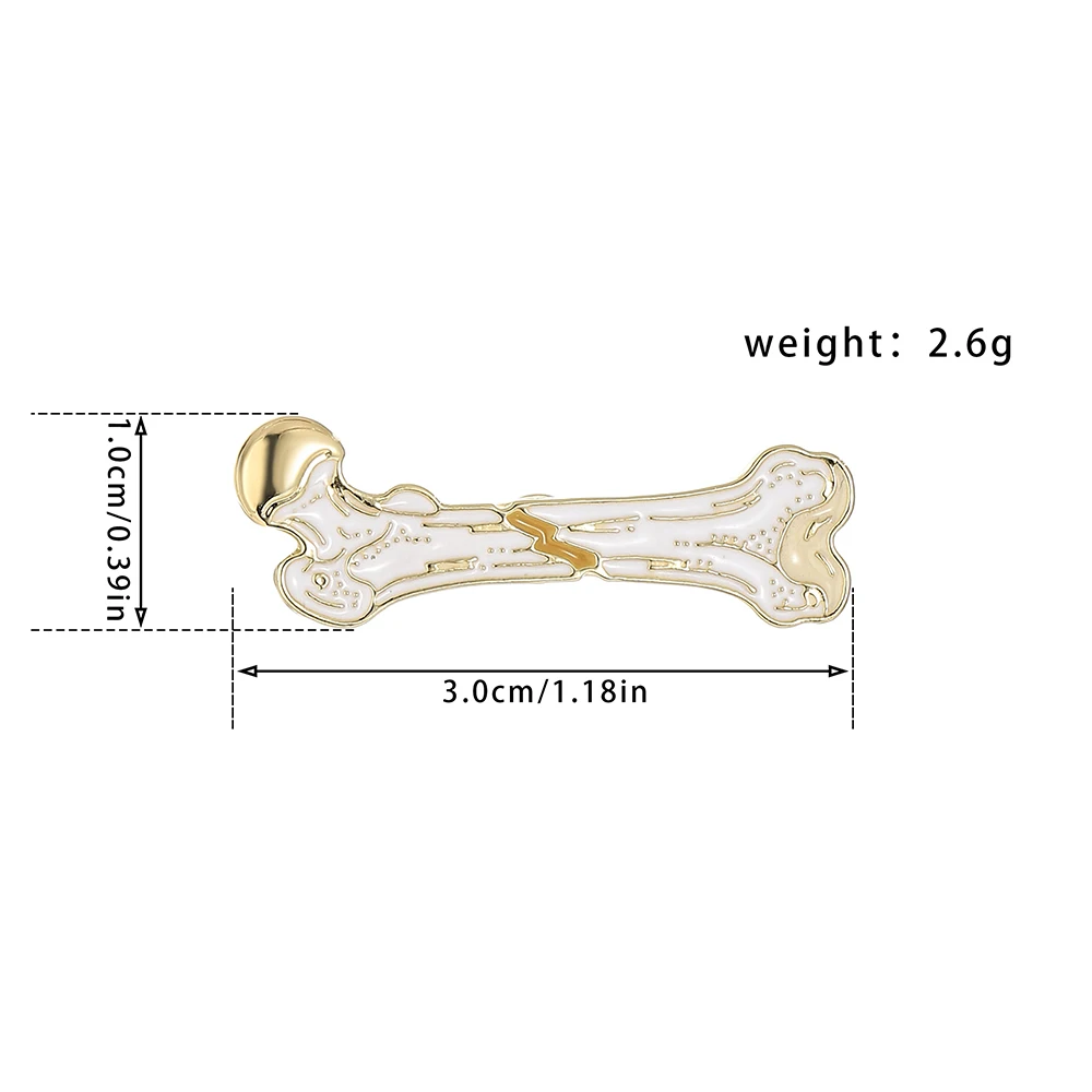 DCARZZ Femur Enamel Pin Medical Orthopedics Leg Bone Brooch New Color Design Badge for Doctors and Nurses Jewelry Gifts