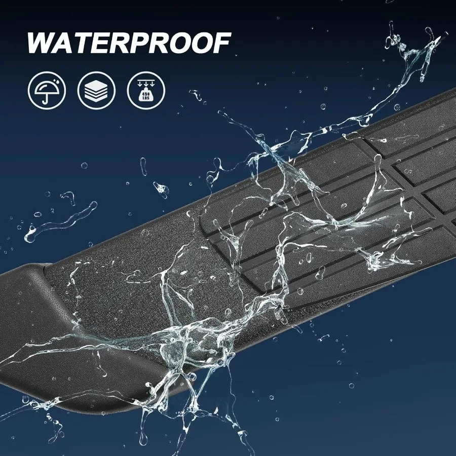 6.5 لوحات الجري تاكوما المتوافقة مع 2024-2026 تويوتا تاكوما كابينة مزدوجة 4 أبواب كاملة الحجم قضبان خطوات سوداء خطوات جانبية تأتي