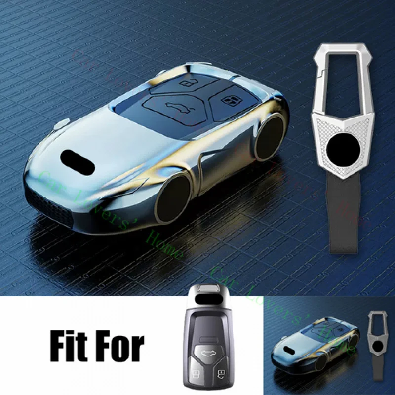 

A + силиконовый чехол для автомобильного ключа из цинкового сплава для Audi RS A4 A5 S4 S5 B9 Q7 M4 Q5 TTS