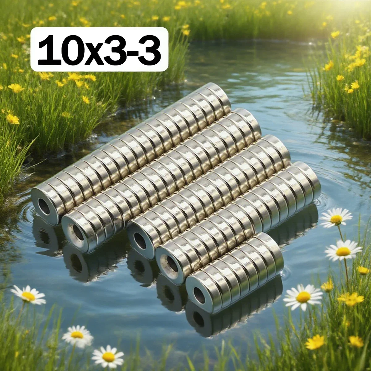 

10X3-3MM Powerful Neodymium Magnet Round Super Strong Magnets N35 with hole NdfeB Permanent Magnetic imanes Refrigerator Magnet