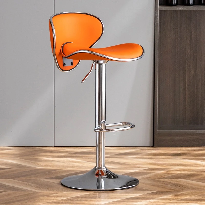 

Nordic lifting bar chair American creative Bar chair modern simple light luxury backrest 와인바의자 철제 의자 아일랜드 식탁 의자 high stool