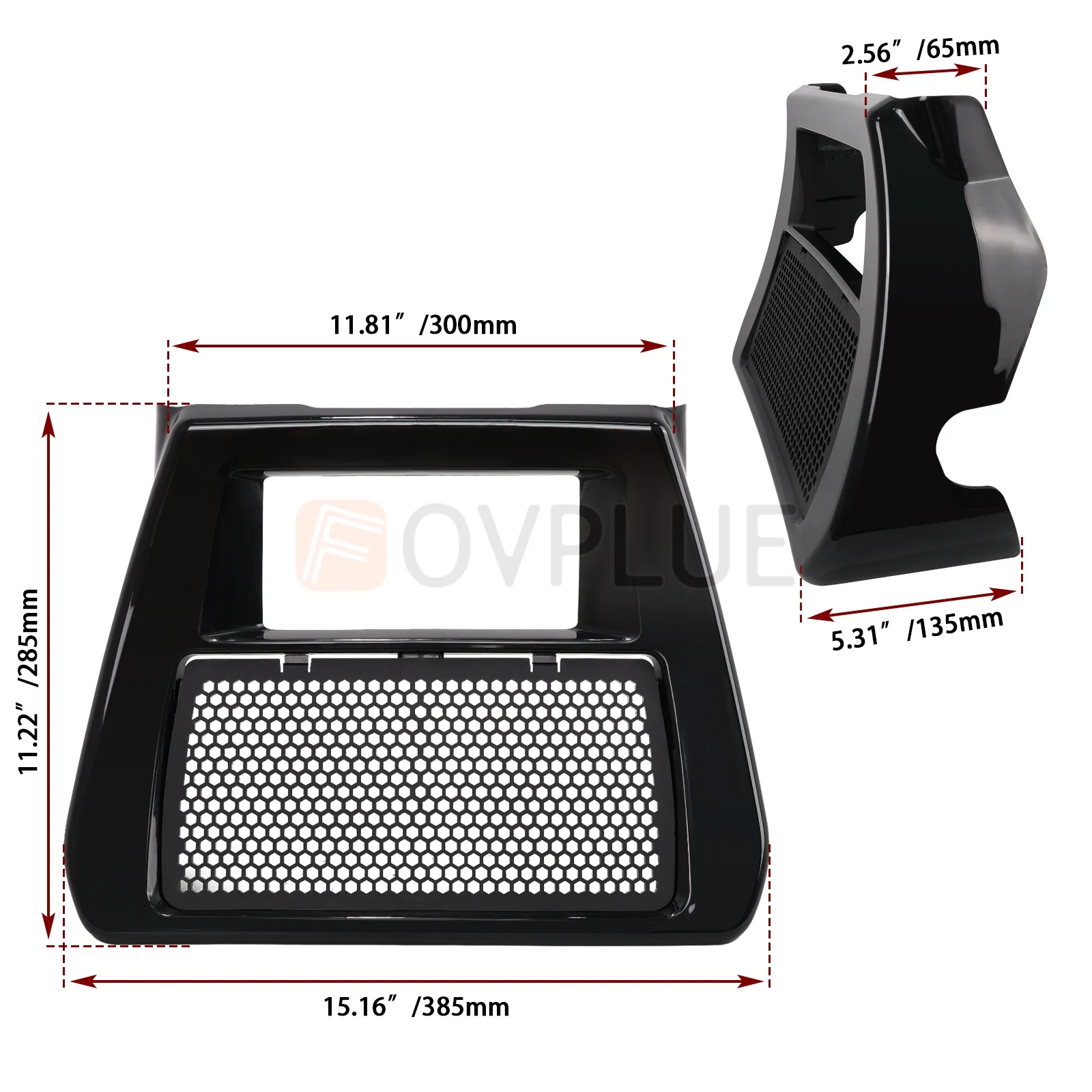 Motorcycle Front Lower Fairing Chin Spoiler accessories Radiator Cover For Harley Touring CVO Road Glide Street Glide FLHX 23-24