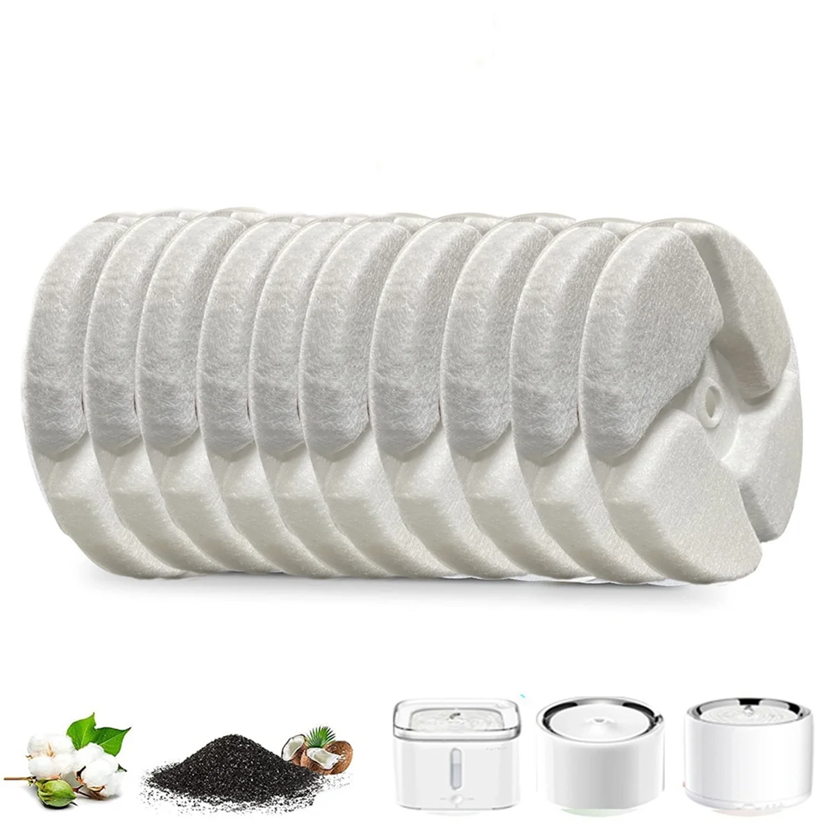 Filtro de fuente de agua para fuentes de agua para mascotas, filtros de repuesto 2S/3/3 Profor Solo/Solo SE, 10 Uds.