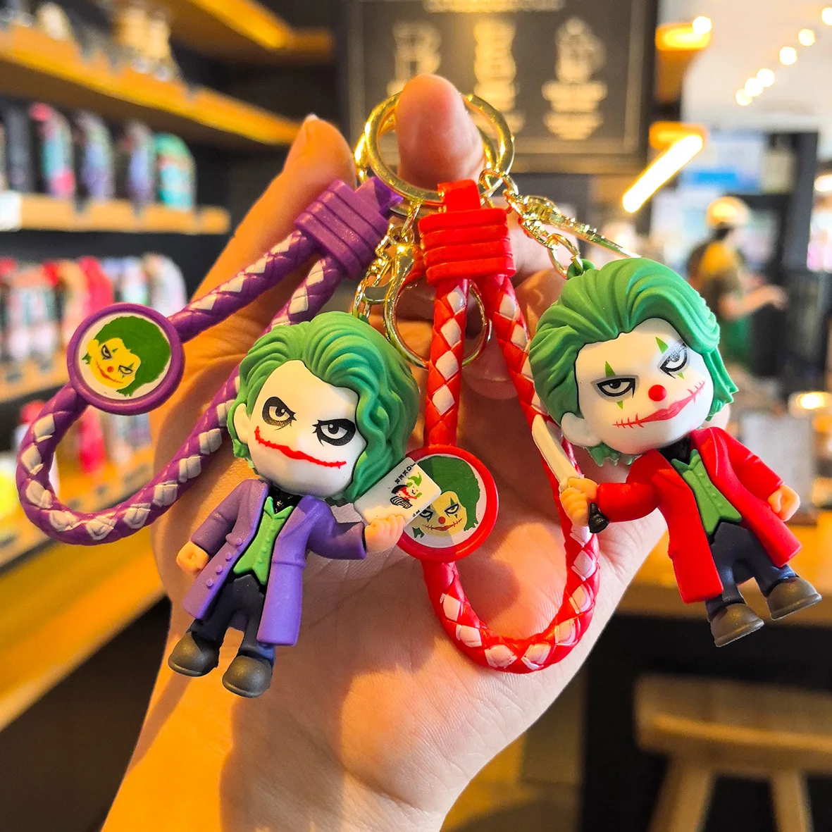

Clown-themed Woven Keychain Featuring A Three-dimensional Figurine Perfect for Car Night Market Gifts Cute Personalized Gift Y2k