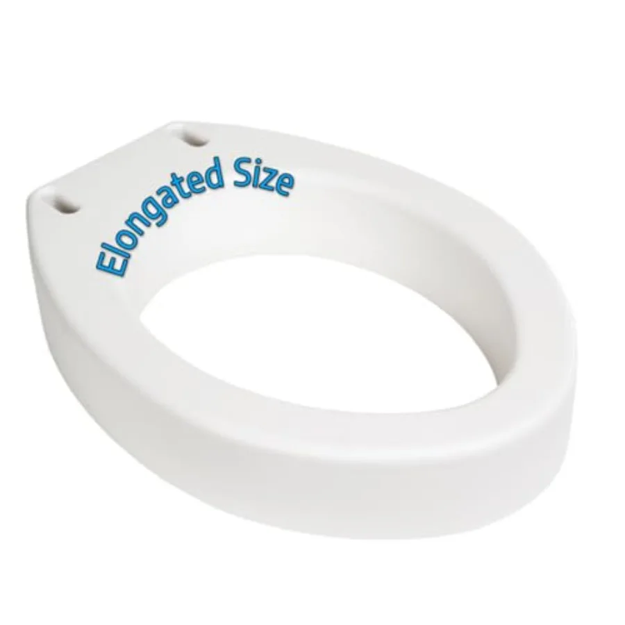 

Подставка-увеличитель для унитаза (для удлиненной чаши) с высотой 3,5 дюйма - 19 x 14 x 3,5 дюйма, для пожилых людей и взрослых