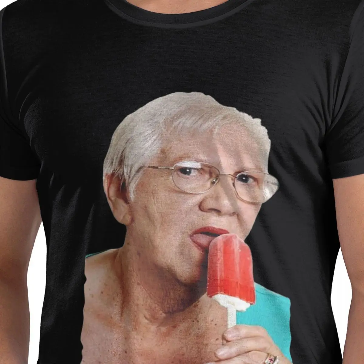 

Grandma Granny Ice Cream 100% Cotton T-Shirt Men's Classic T Shirts Men Round Neck Short Sleeve S-6XL