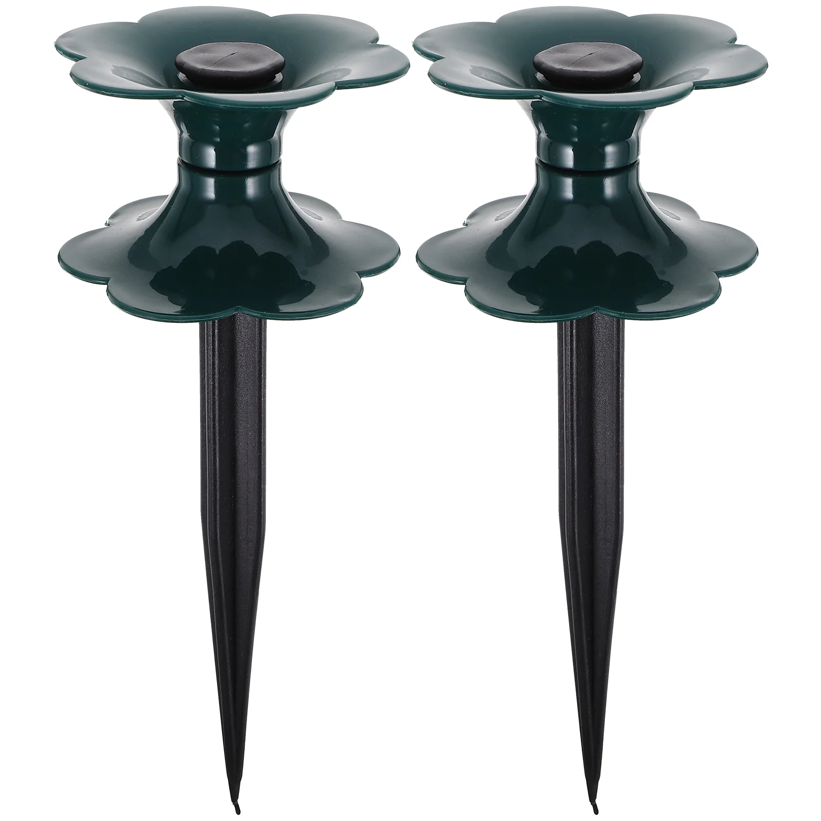 

2 Pcs Tube Reel Guide Wheel Lawn Hose Guides Plant Stands Water Pipe Garden Holders Stake Pvc Spike